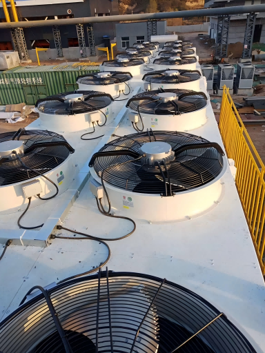 Fin tube air heater with fan Fin tube air heater with fan